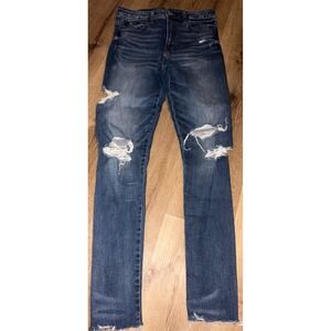 American Eagle‎ Outfitters Women's Distressed Skinny Jeans Super Stretch Size 6